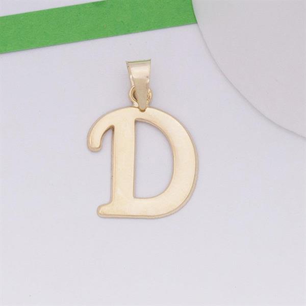 14 Ayar Altın D Harf Şirin Kolye Ucu