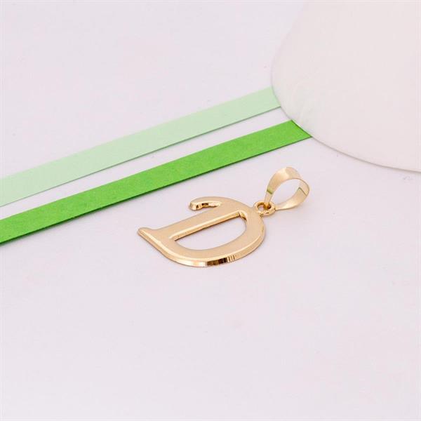 14 Ayar Altın D Harf Şirin Kolye Ucu