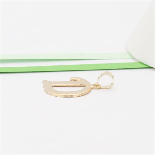 14 Ayar Altın D Harf Şirin Kolye Ucu