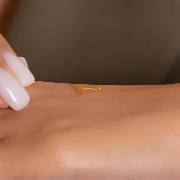 14 Ayar Altın Yıldız Model Geçmeli Hızma