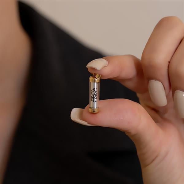 14 Ayar Altın Gri Cevşen Dua Kolye Ucu