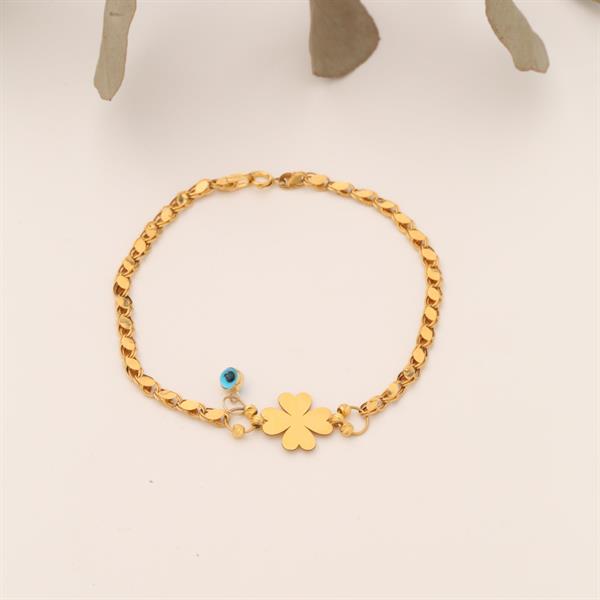 14 Ayar Altın Halep Yonca Bileklik