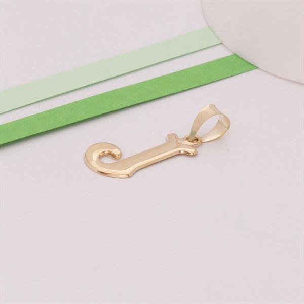 14 Ayar Altın J Harf Şirin Kolye Ucu