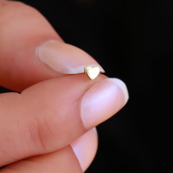 14 Ayar Altın Kalp Tragus Piercing