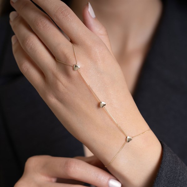 14 Ayar Altın Mini Kalpli Şahmeran 1 mm