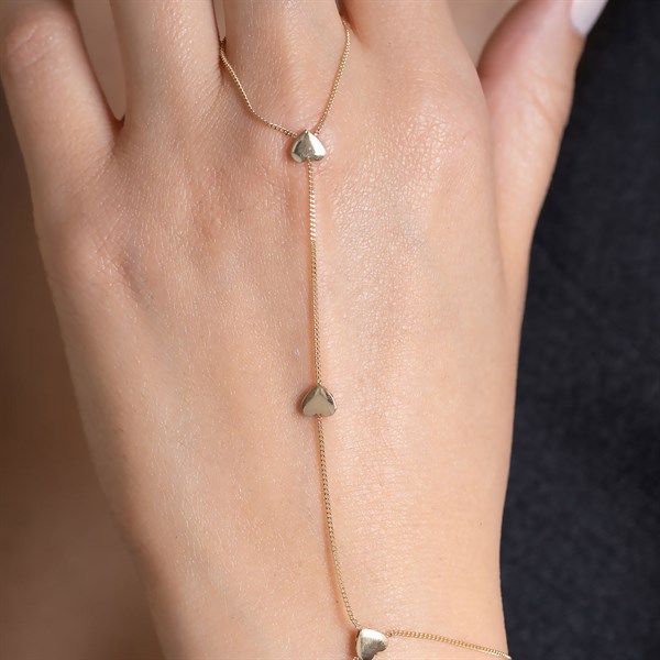 14 Ayar Altın Mini Kalpli Şahmeran 1 mm
