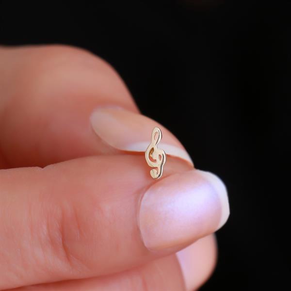 14 Ayar Altın Nota Tragus