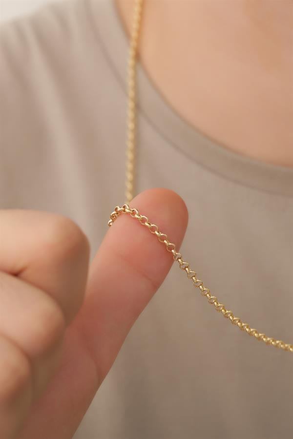 14 Ayar Altın Orta Kalın Erkek Doç Zincir Kolye