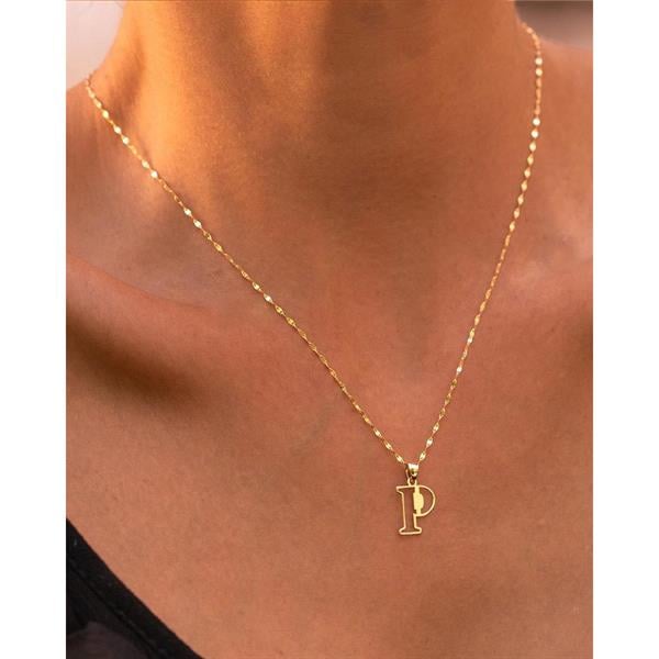 14 Ayar Altın P Harf Soft Kolye