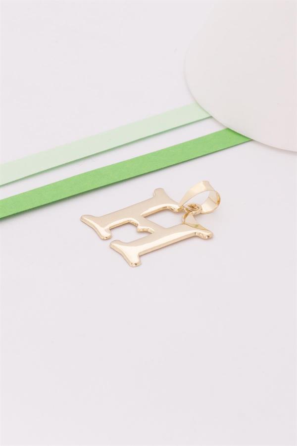 14 Ayar Altın H Harf Şirin Kolye Ucu