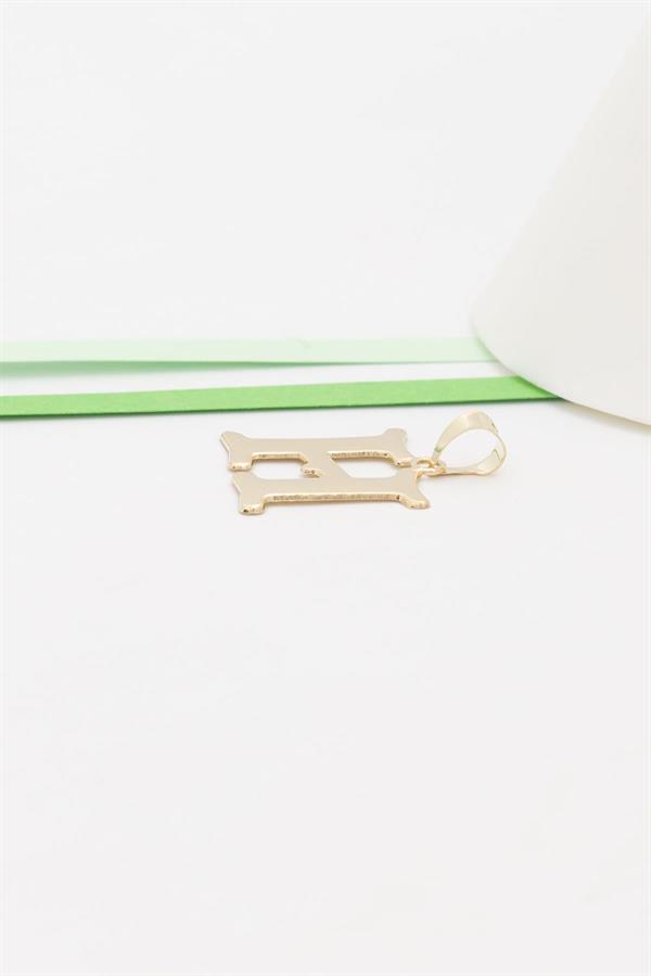 14 Ayar Altın H Harf Şirin Kolye Ucu