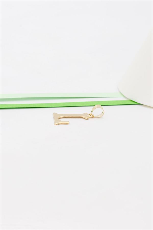 14 Ayar Altın L Harf Şirin Kolye Ucu