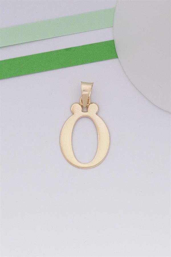 14 Ayar Altın Ö Harf Şirin Kolye Ucu