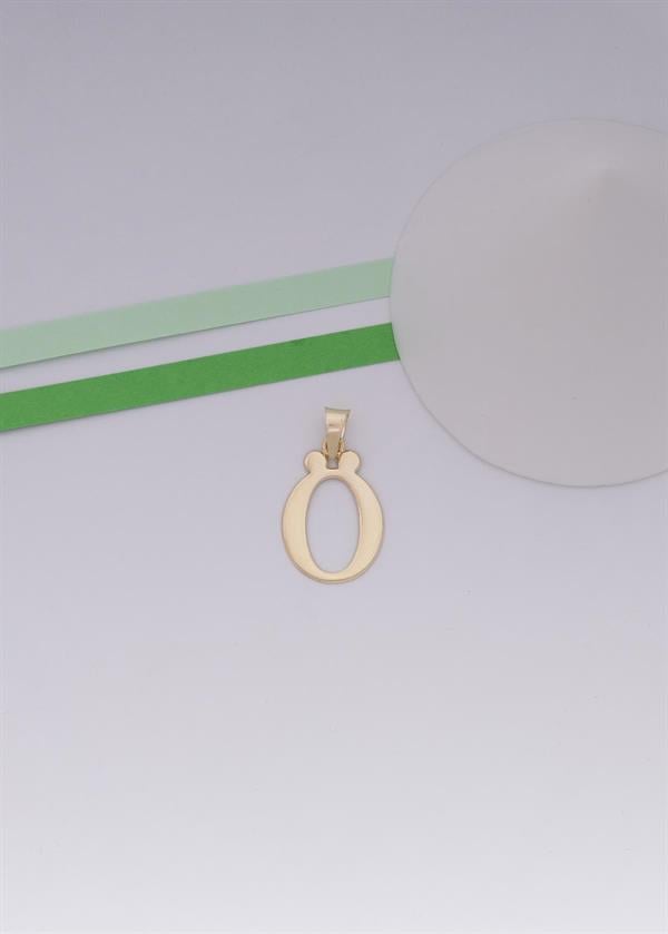 14 Ayar Altın Ö Harf Şirin Kolye Ucu