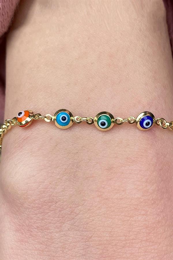 14 Ayar Altın Renkli Çocuk Bileklik