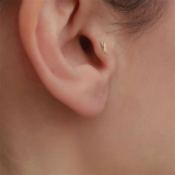 14 Ayar Altın Sonsuzluk Figürlü Tragus Piercing