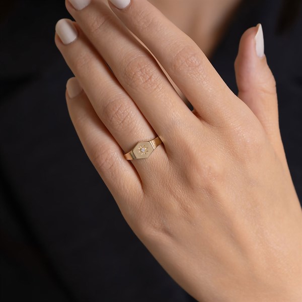 14 Ayar Altın Şövalye Yüzük