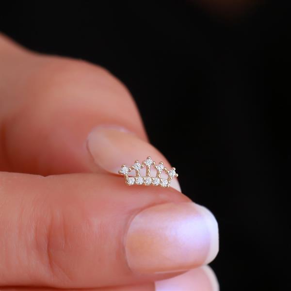 14 Ayar Altın Taç Tragus