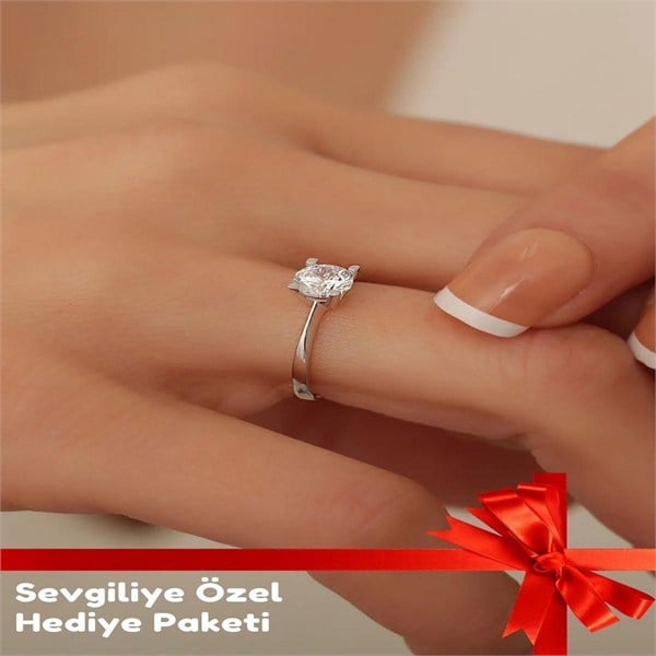 14 Ayar Altın Tektaş Yüzük