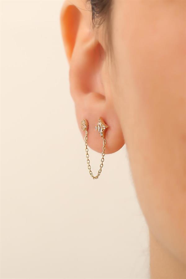 Idylle Blossom Ear Cuff, Pink Gold And Diamonds - Per Unit - Categories