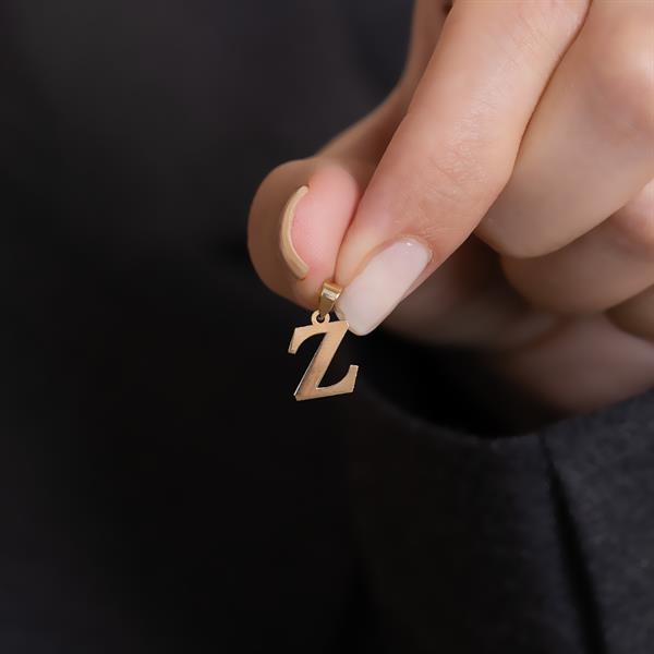 14 Ayar Altın Z Harf Sade Kolye Ucu