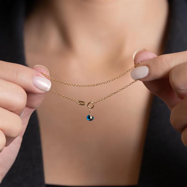 Altın Mavi Gözlü Doç Bileklik