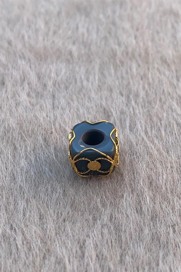 Altın Siyah Yonca Orta Boy Telkari Hülyam Boncuk