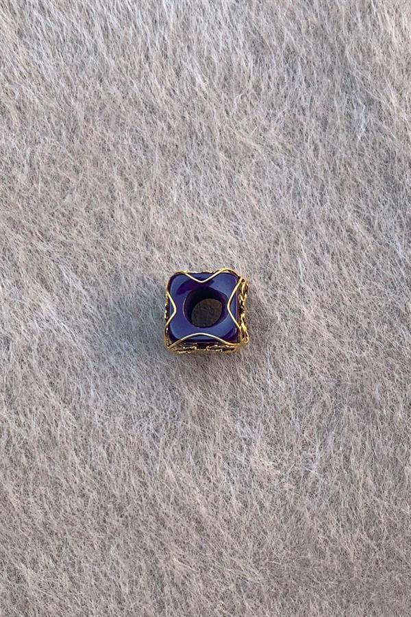 Altın Siyah Yonca Orta Boy Telkari Hülyam Boncuk