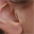 14 Ayar Altın Çizgi Tragus Piercing