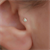 14 Ayar Altın Damla TaşTragus Piercing