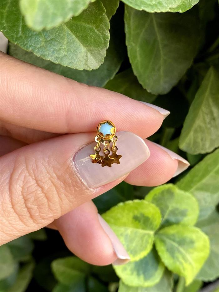 14K Solid Gold Interlocking Nose Ring