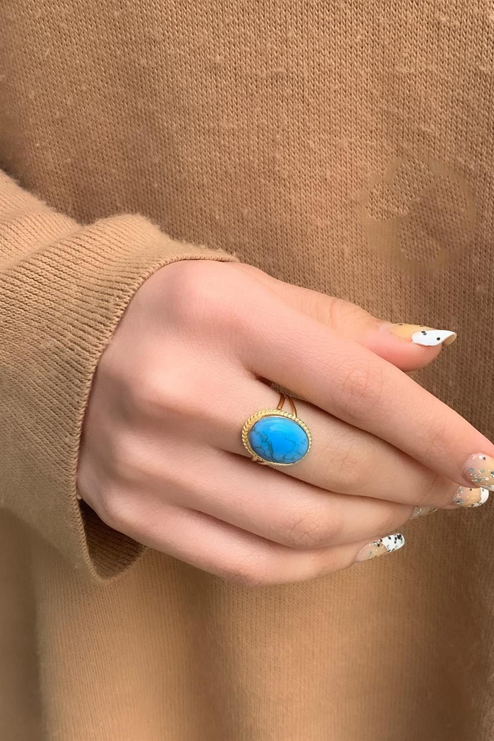 14k gold shop turquoise ring