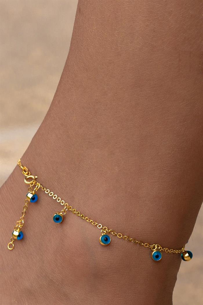 Dainty 14k Gold Plated Layering Anklets Bracelets Set-Figaro & 3mm cub –  kissyanjewelry