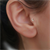 14 Ayar Altın Taşlı Ay Yıldız Tragus Piercing