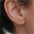 14 Ayar Altın Taşlı Balık Tragus Piercing