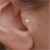 14 Ayar Altın Taşlı Deniz Yıldızı Tragus Piercing