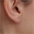 14 Ayar Altın Taşlı Kar Tanesi Tragus Piercing