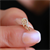 14 Ayar Altın Taşlı Melek Kanadı Tragus Piercing