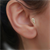 14 Ayar Altın Taşlı Melek Kanadı Tragus Piercing