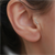 14 Ayar Altın Taşlı Taç Tragus Piercing