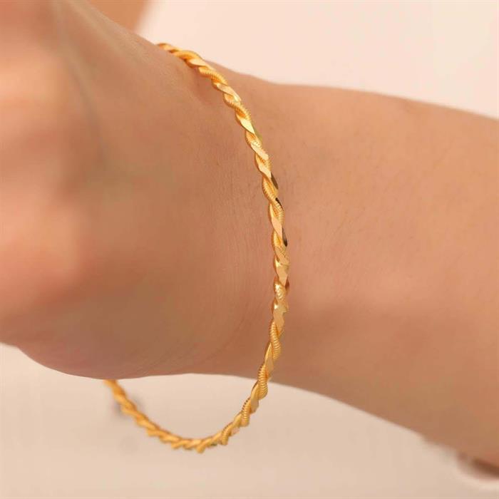 22K Gold Twist Bracelet 10 Gr