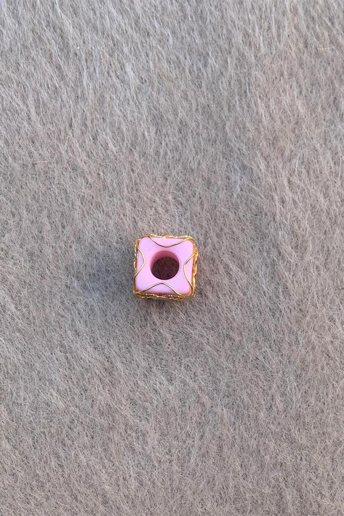 Golden Pink Medium Size Filigree Hülyam Beads