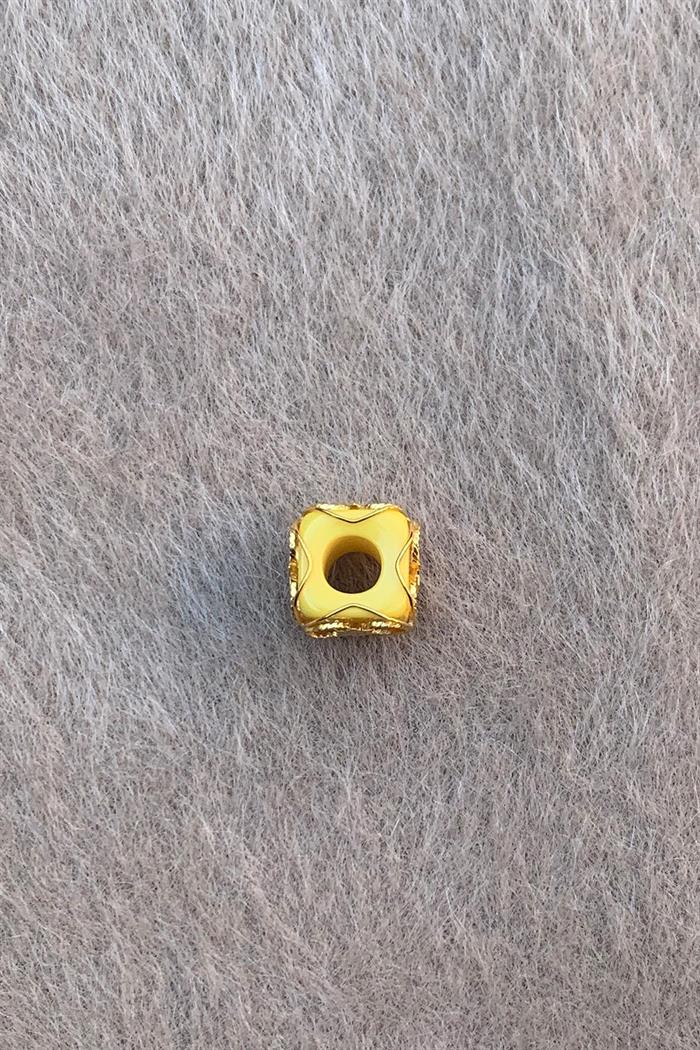 Golden Yellow Star Medium Size Filigree Hülyam Boncuk