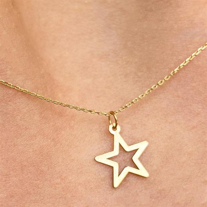 Gold Soft Star Necklace