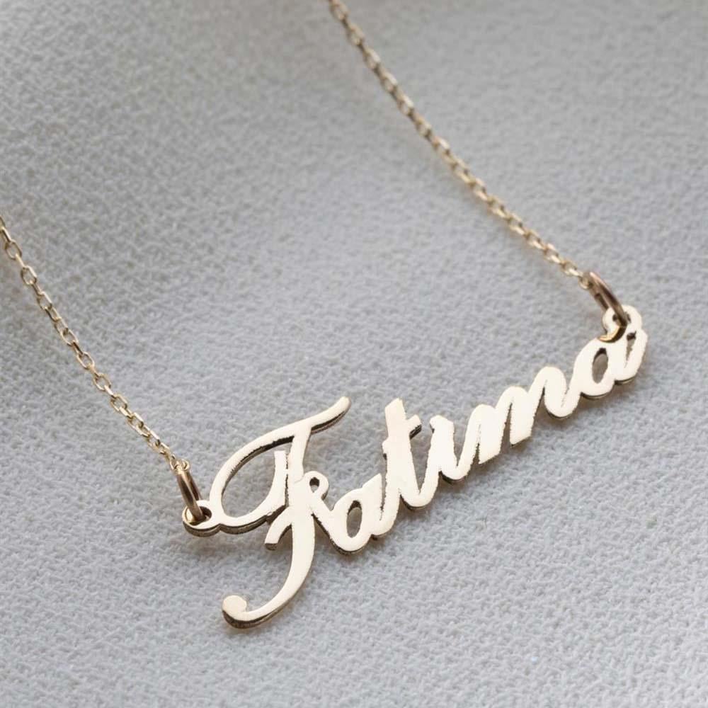 14 Ayar Altın İsimli Kolye