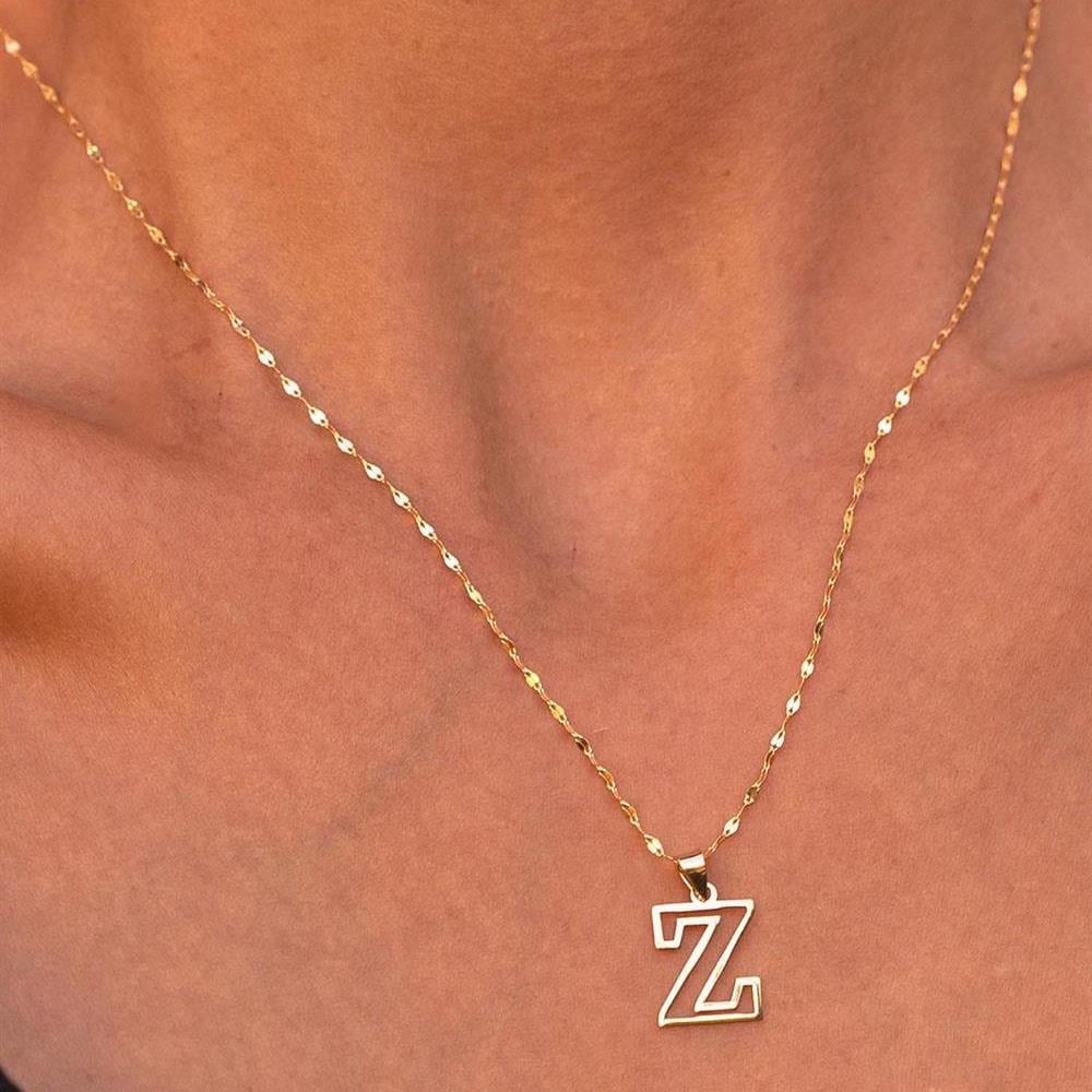 14 Ayar Altın Z Harf Soft Kolye