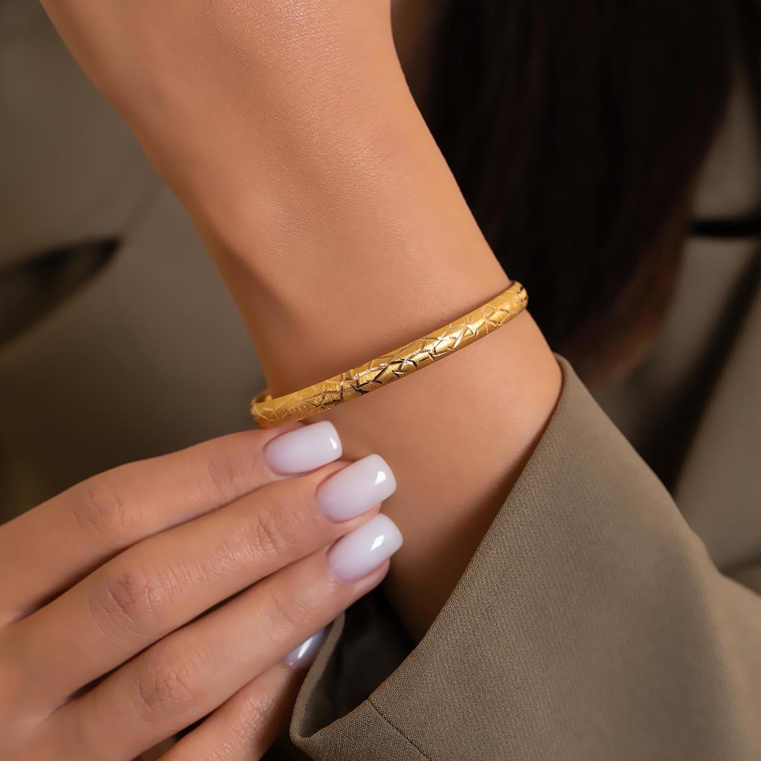 6 gram 22 Ayar Cam Kırığı Bilezik