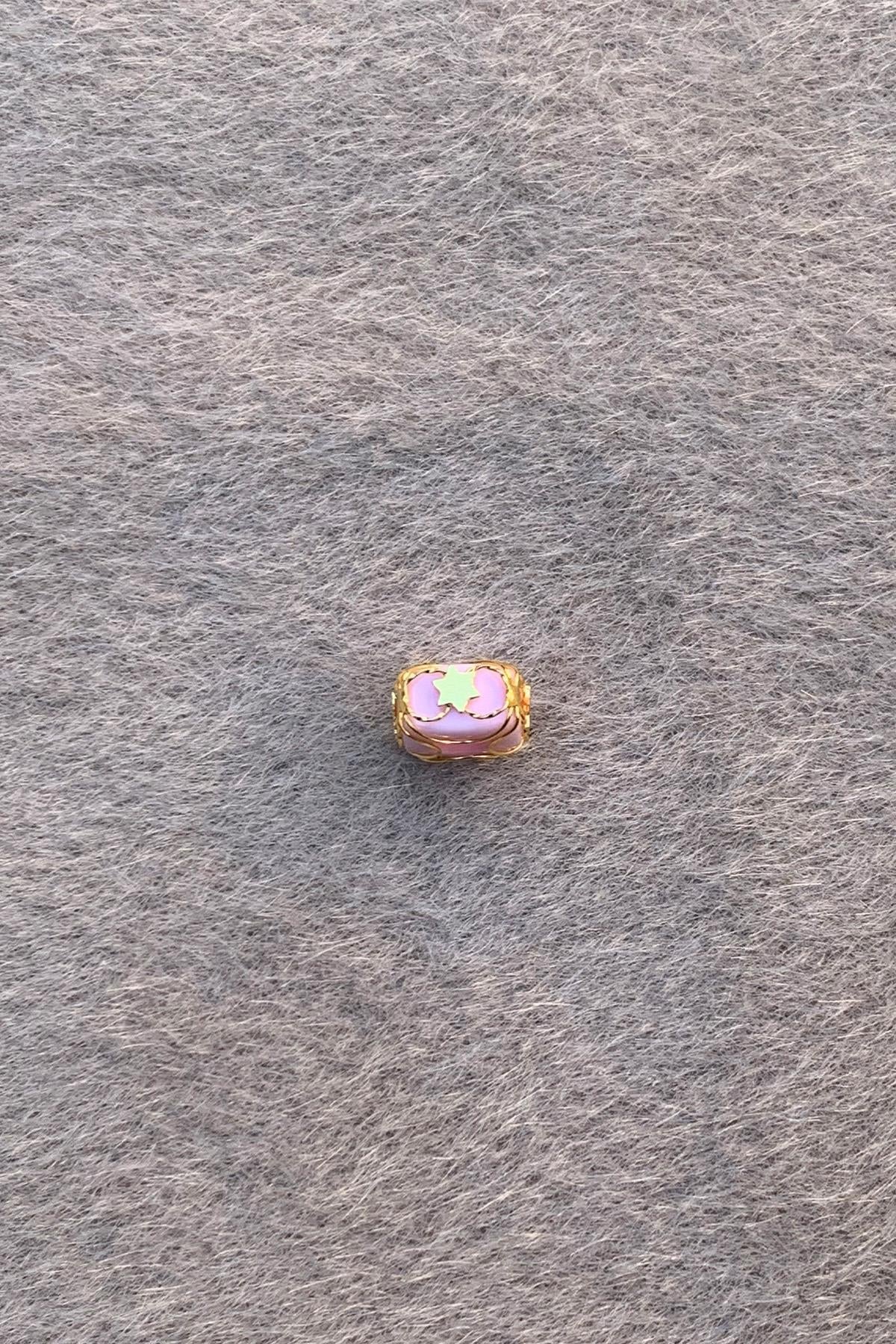Altın Pembe Yıldız Küçük Boy Telkari Hülyam Boncuk