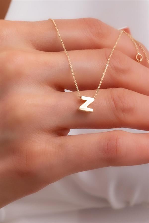 PD Paola Letter Z Necklace - 18k Gold plating - GREEK ROOTS