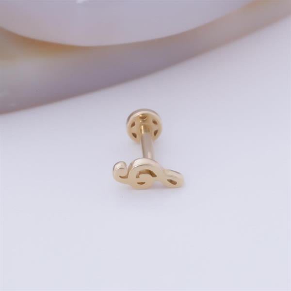 14 Ayar Altın Nota Tragus